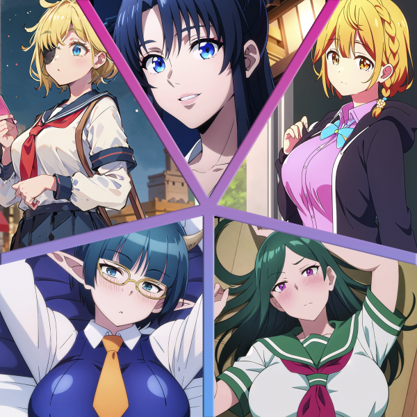 Pack Summer 2023 Volumen 4/8 (Muriel Besson, Zenia, Maou Demon Lord, Kaoru Kamiya, Yoshino Koiwai)